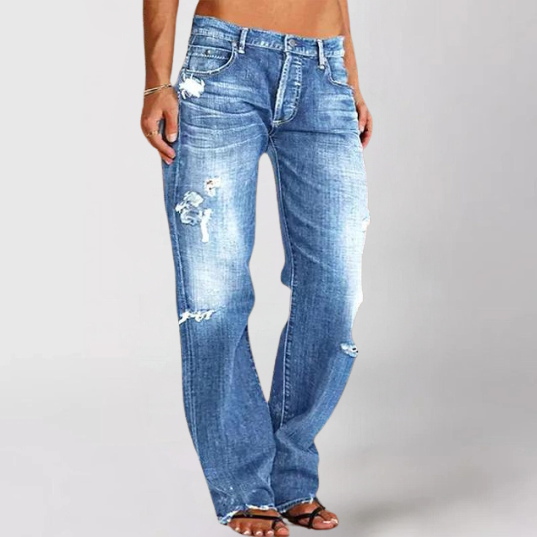 Stilla | Løs Bred-ben Denim Jeans