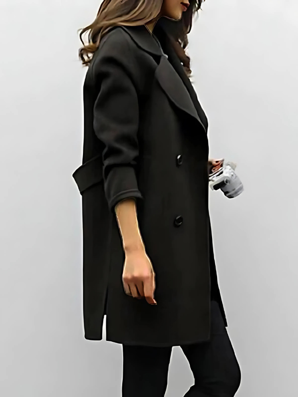 Stilla | Klassisk Lang Trenchcoat Til Damer