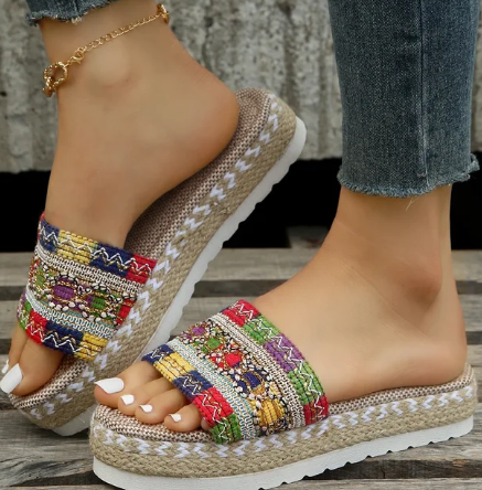 Stilla | Weave Kvinder Tøfler Platform Sommer