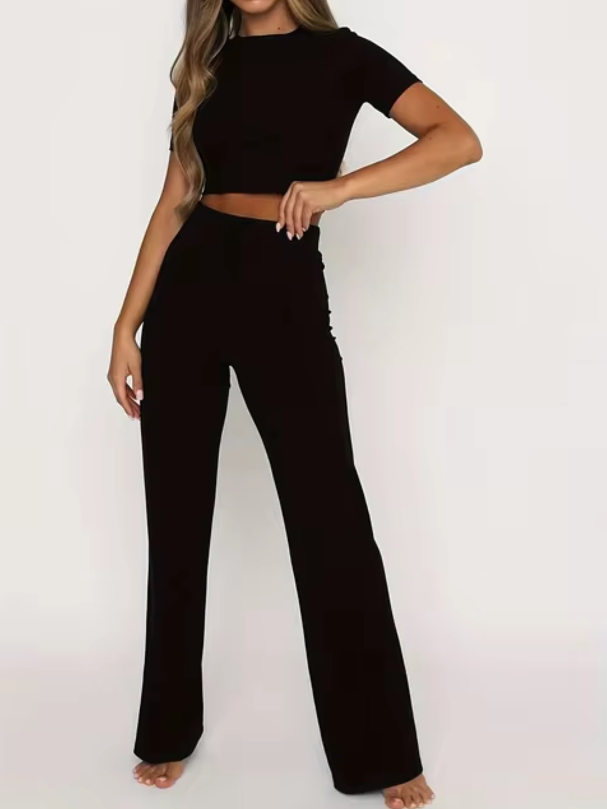 Stilla | Ensemble Crop Top Og Bukser