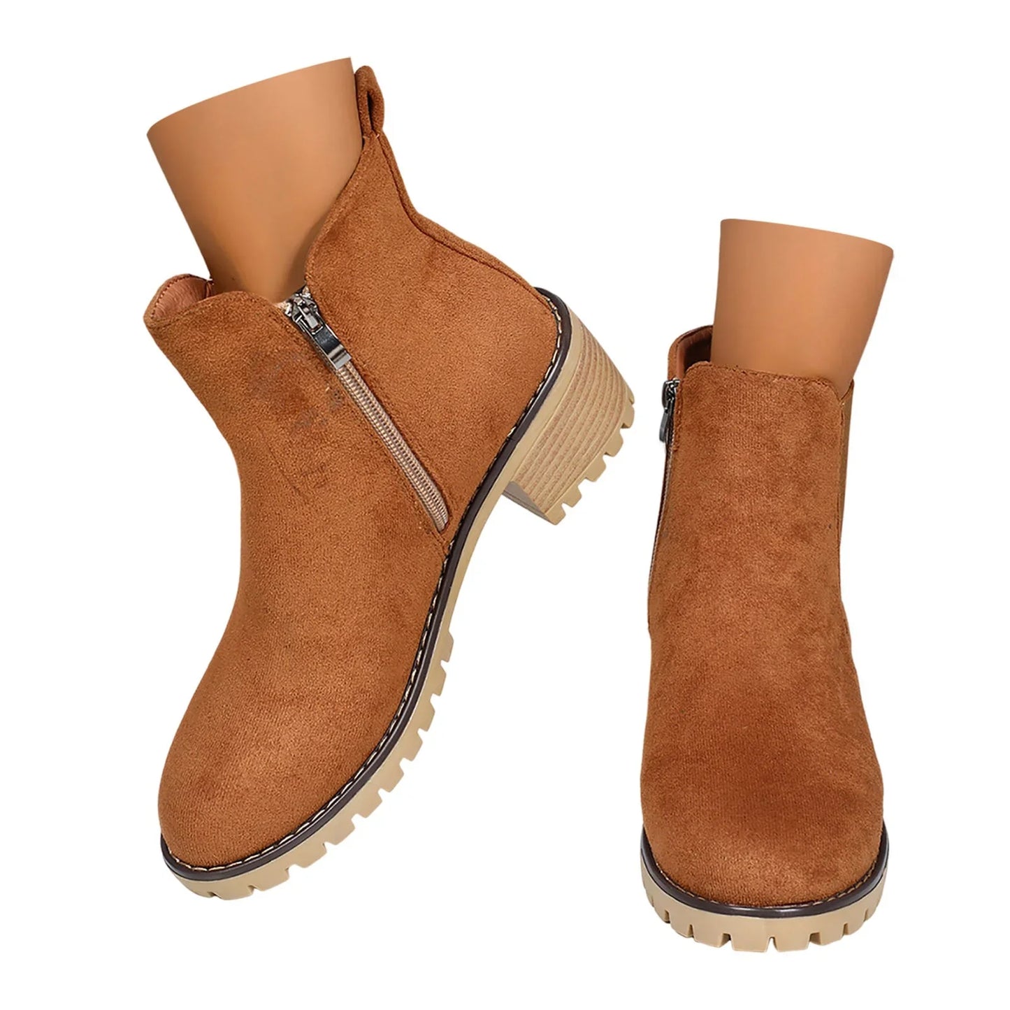Stilla | High Chunky Heel Chelsea Ankelstøvler