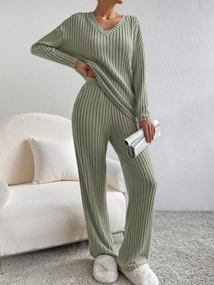 Stilla | Elegant Bluse Og Bukser Sæt Til Dame
