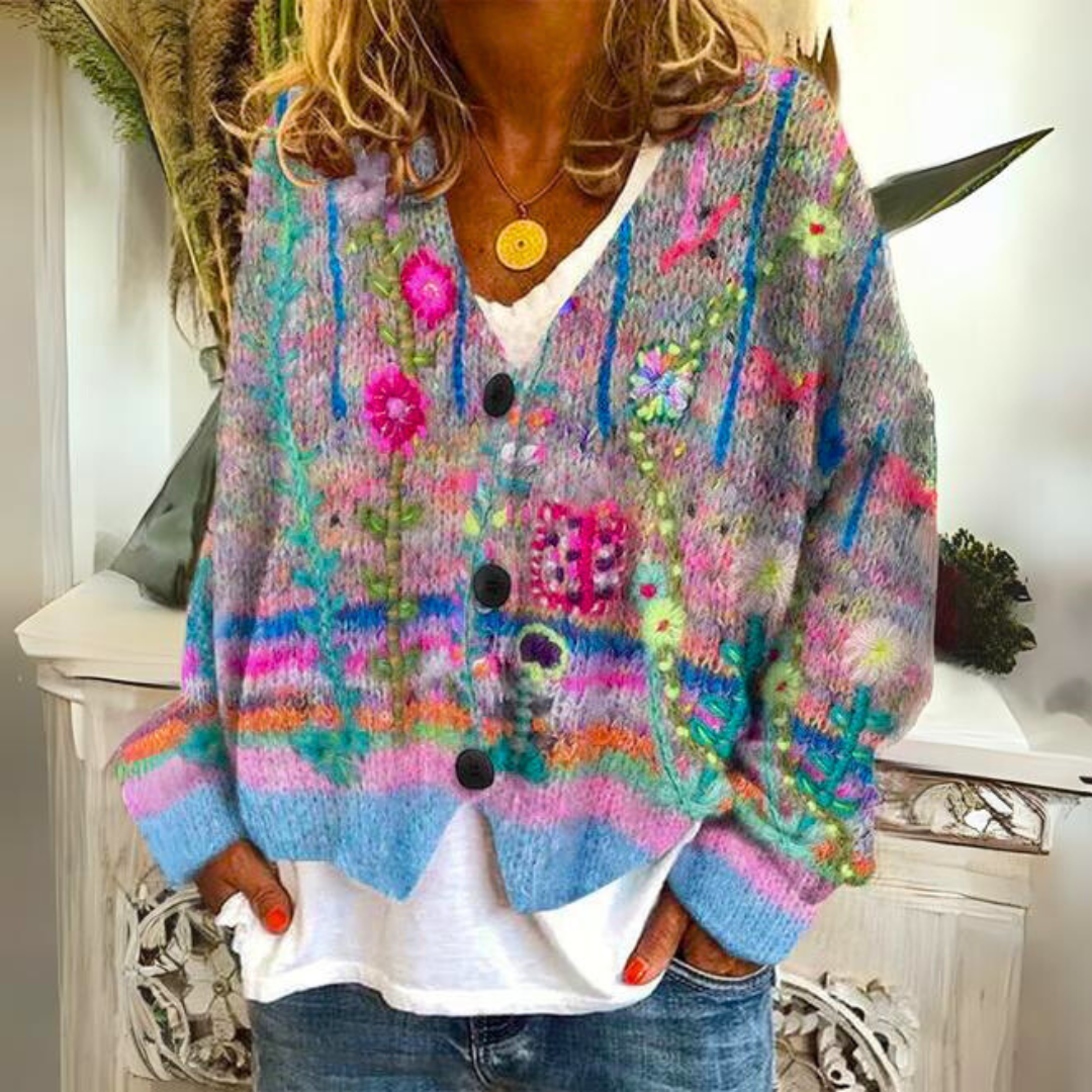 Stilla | Farverig og varm Cardigan