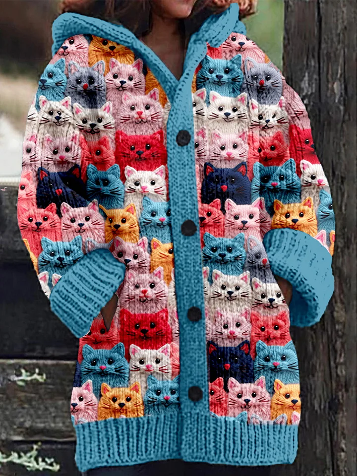 Stilla | Kattemønster Cardigan