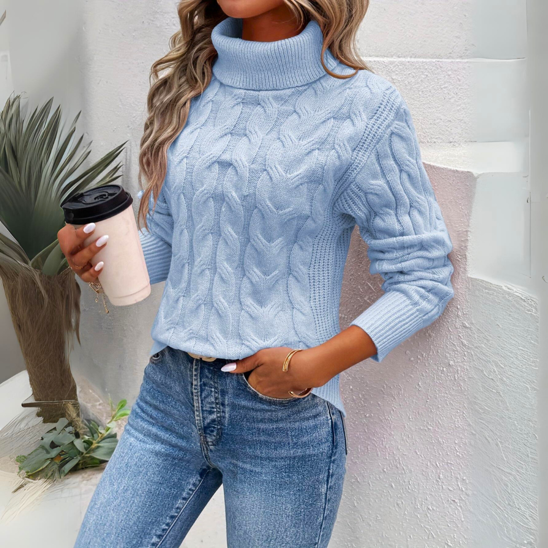Stilla | Varmer Pullover med Rullekrave af Strik