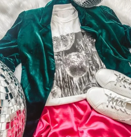 Stilla | Vintage æstetik disco bold T-shirts kvinder