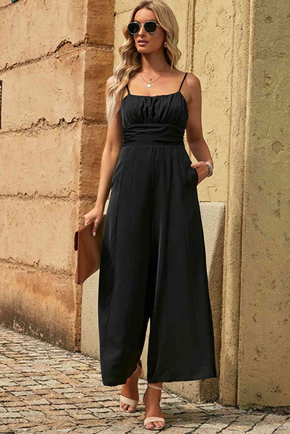 Stilla | Stropbundet sømdetalje jumpsuit
