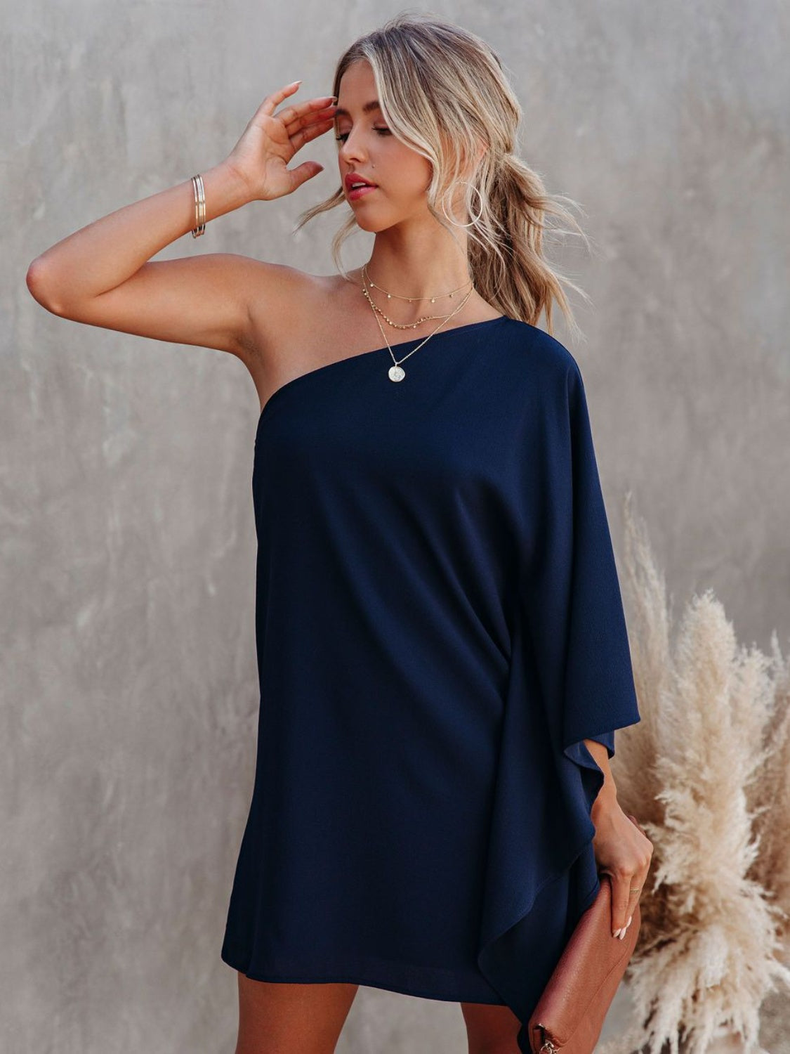 Stilla | Skulder Kimono Ærme Mini Kjole