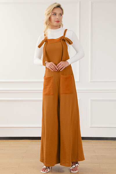 Stilla | Square Neck Wide Strap Jumpsuit