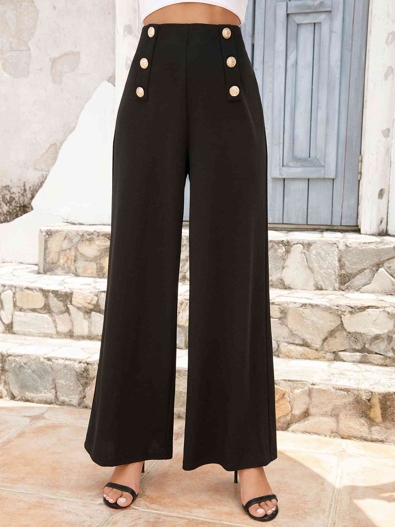 Stilla | High Waist Relax Fit Lange Bukser