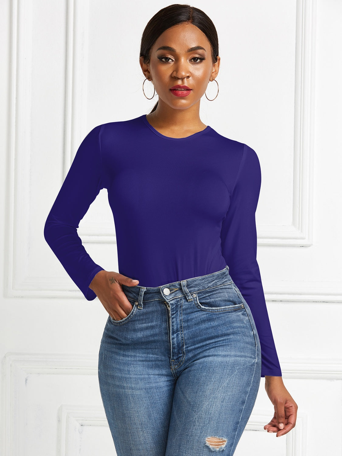 Stilla | Hals Langærmet Bodysuit