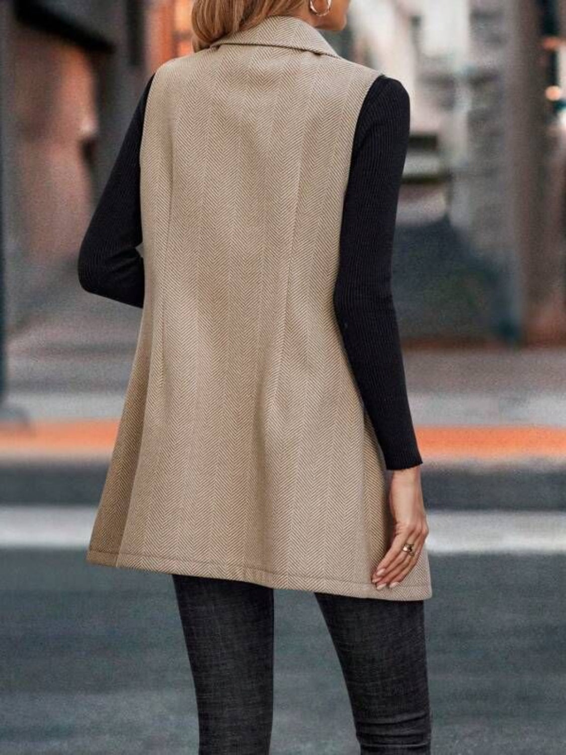 Stilla | Krave Nakke Longline Vest Frakke
