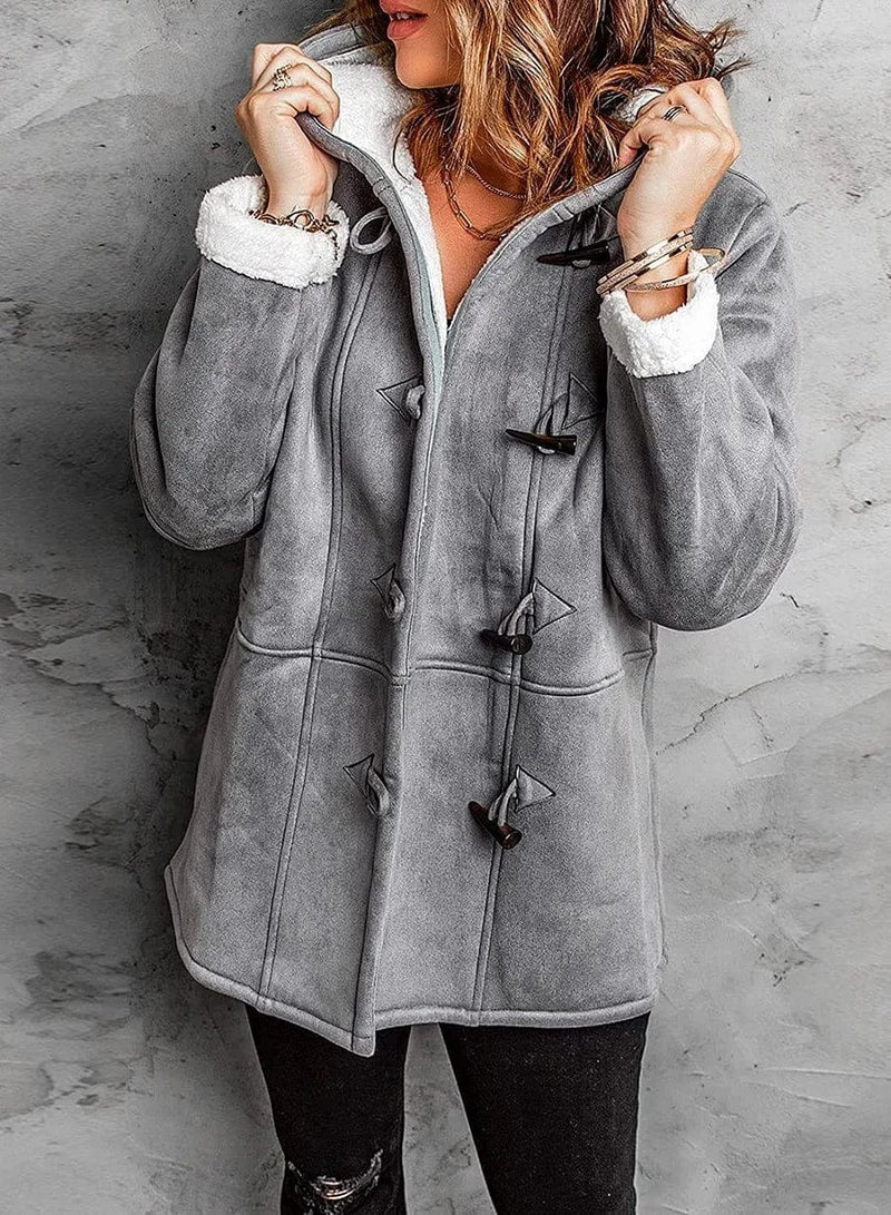 Stilla | Cashmere Frakke Med Hætte