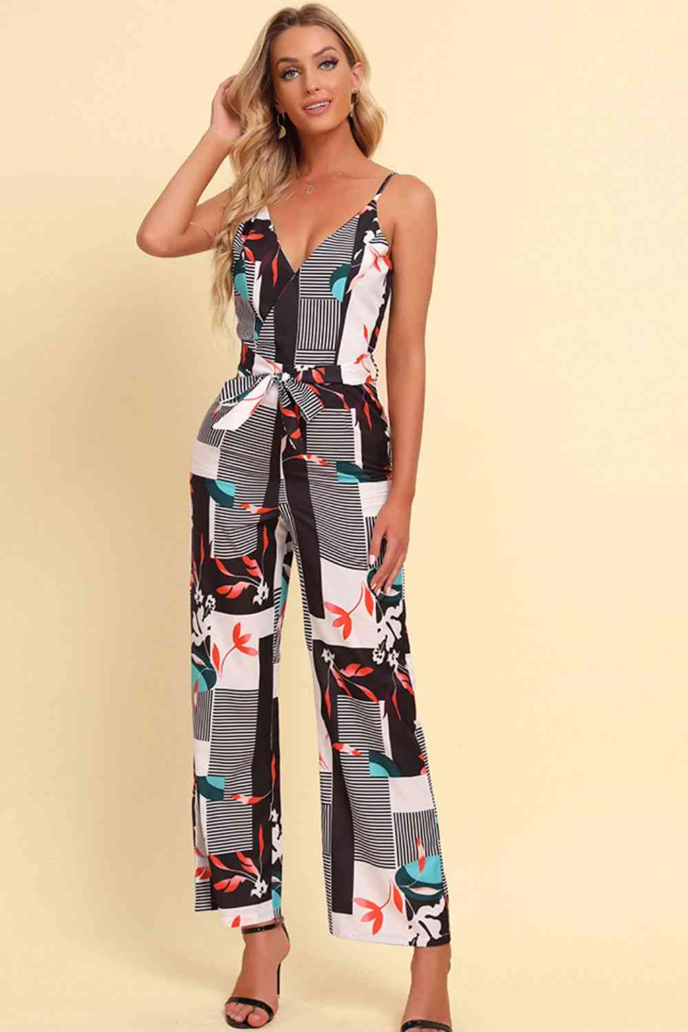 Stilla | Spaghetti Strap Bundet Jumpsuit