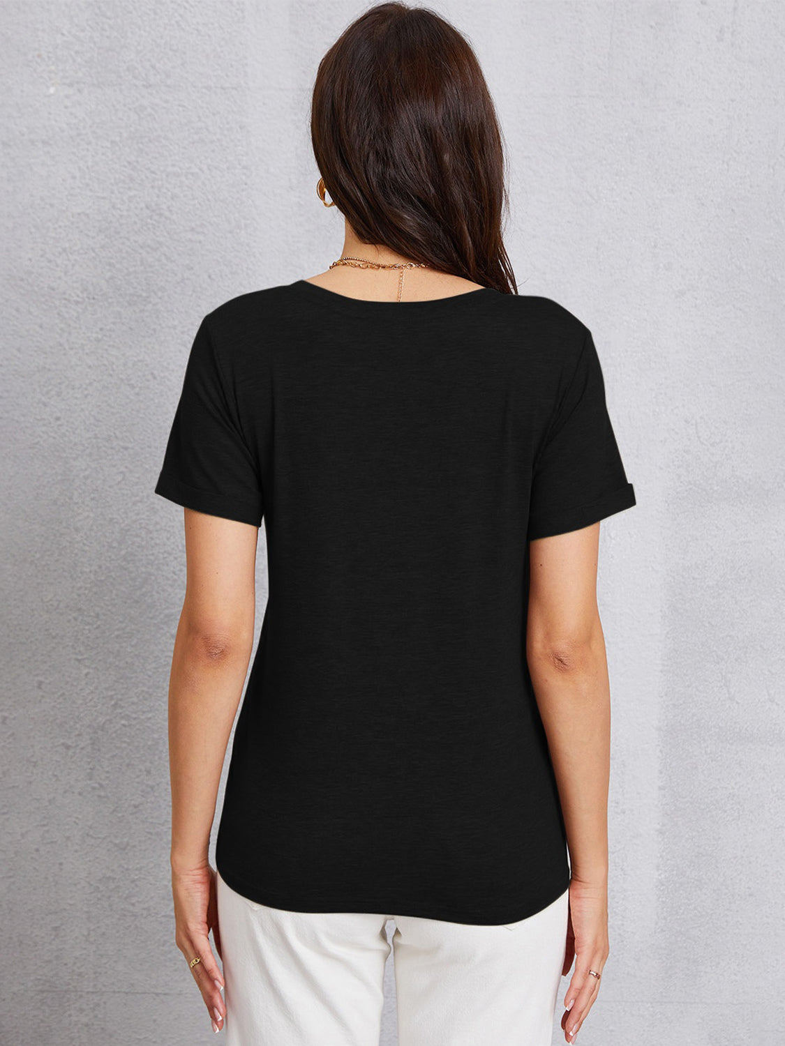 Stilla | Kan Gøre Denne Kaffe V-hals Kort Ærmet T-shirt