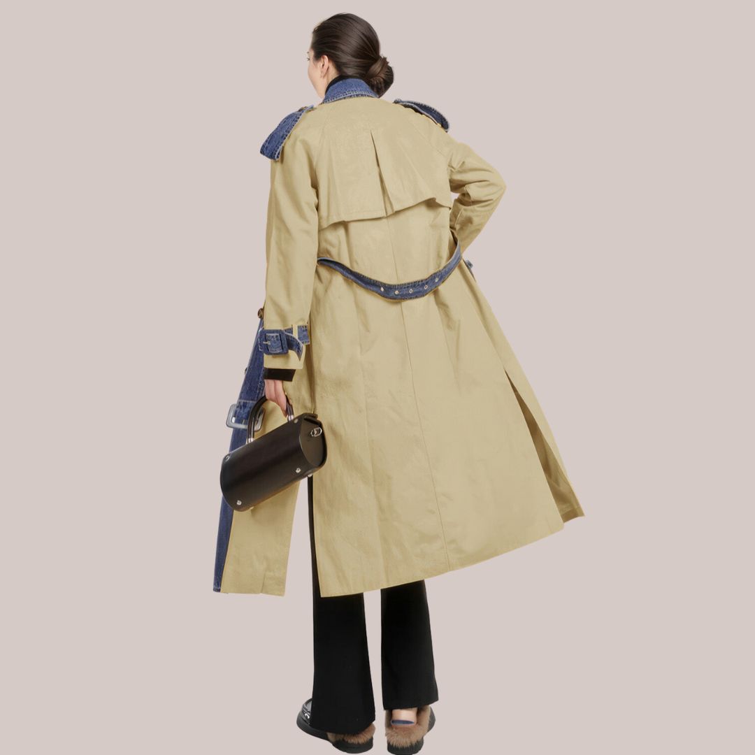 Stilla | Trench-Denimfrakke Evelyn