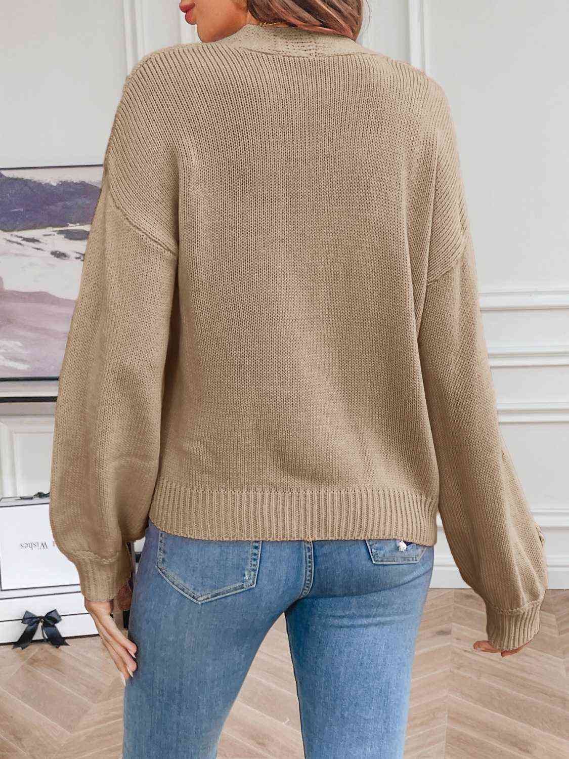 Stilla | Langærmet Åben Front Cardigan