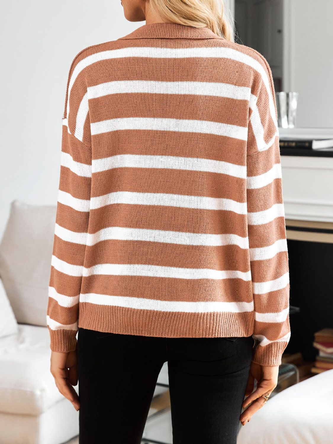 Stilla | Mange Stribede Langærmede Sweaters Med Johnny Krave