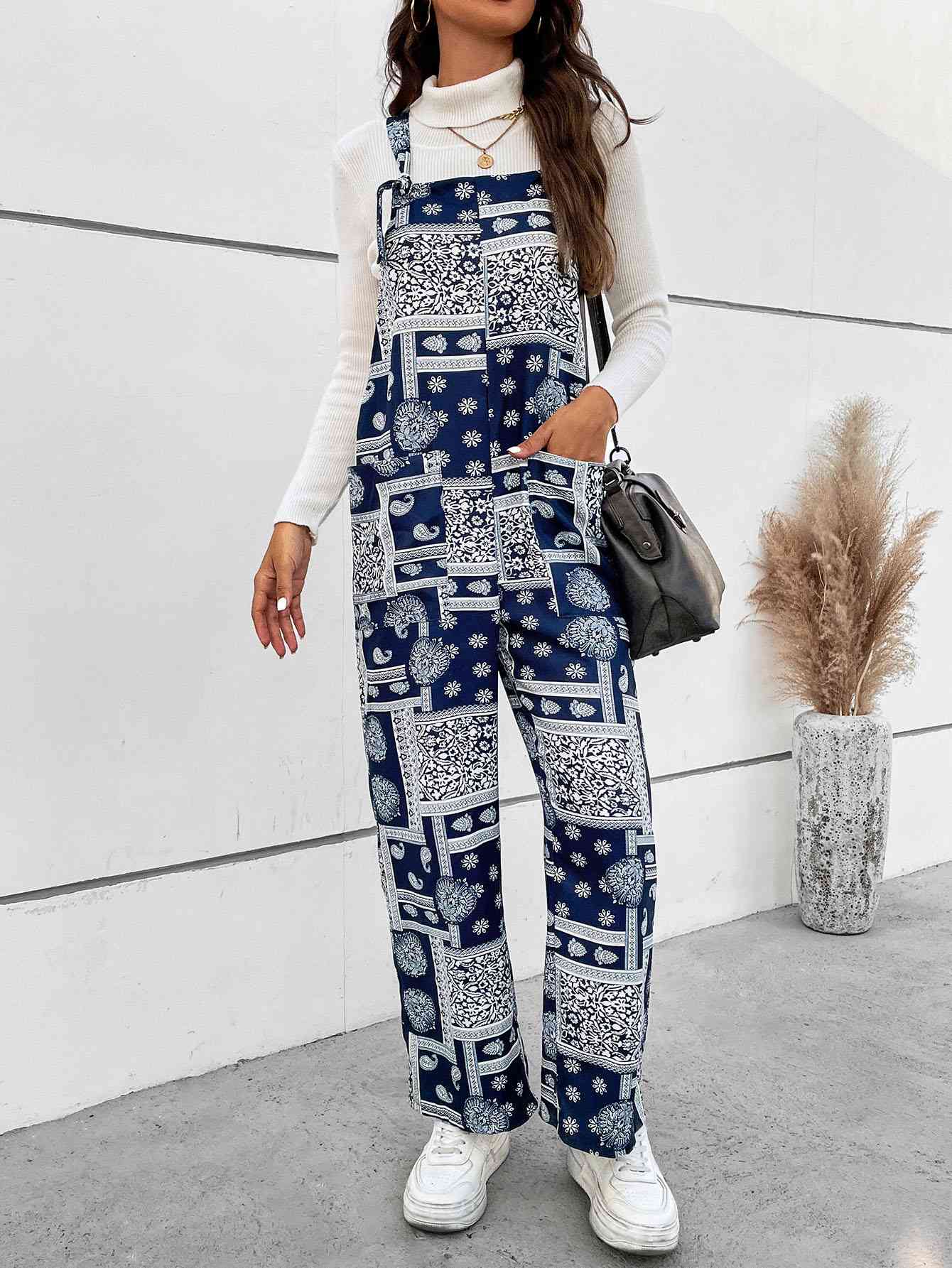 Stilla | Straight Leg Jumpsuit Med Lommer