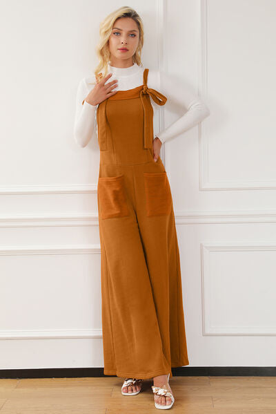 Stilla | Square Neck Wide Strap Jumpsuit