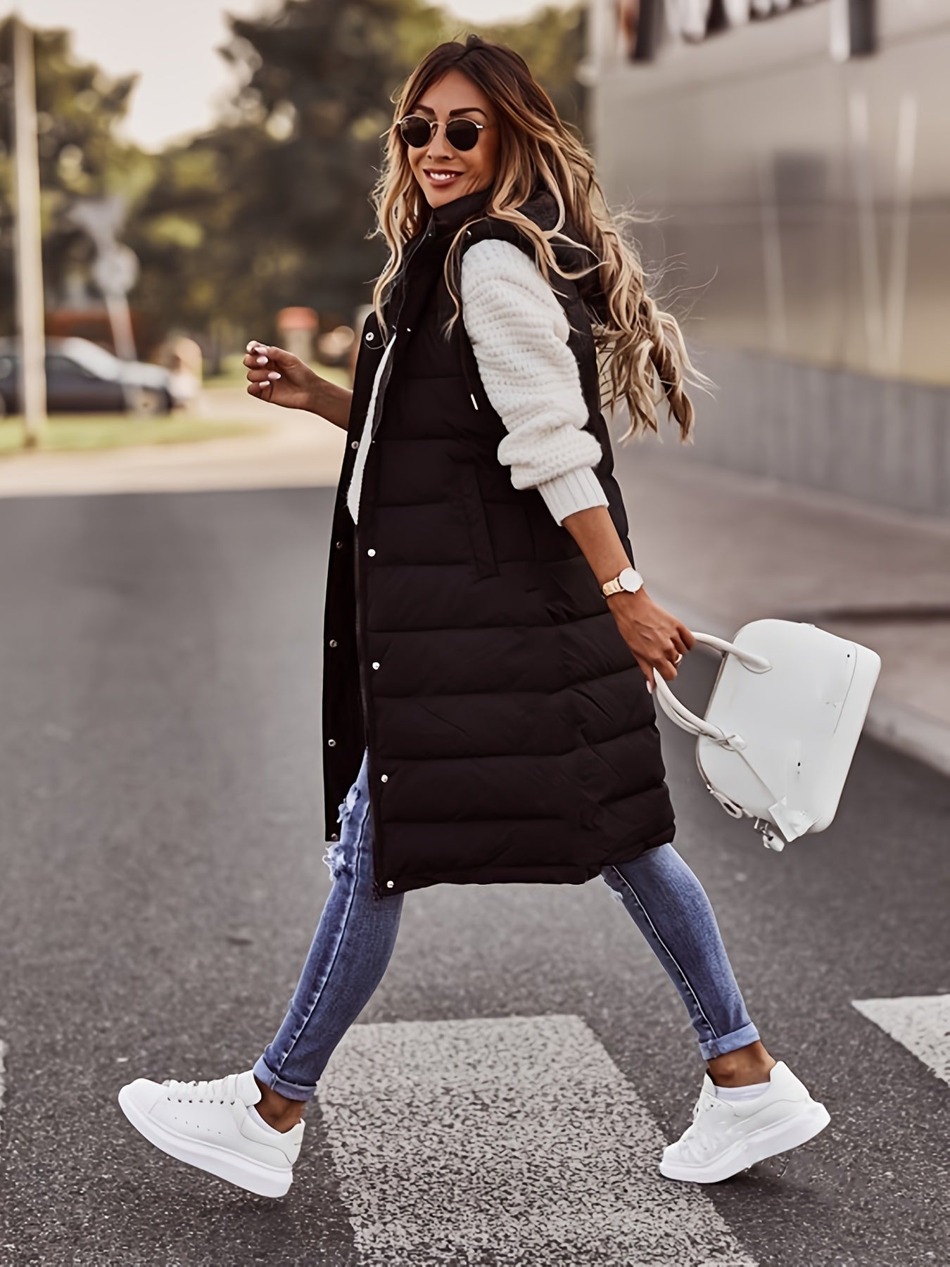 Stilla | Lange hoodie vest til kvinder