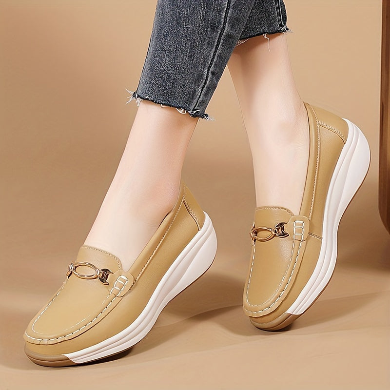 Stilla | Sommer Loafers Til Damer Komfortable Slip on Sko Med Tyk Sål