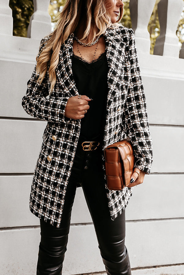 Stilla | Making Statements Plaid Tweed Blazer