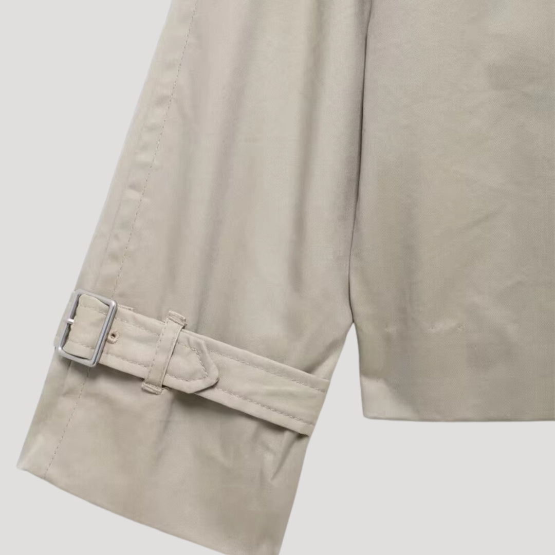 Stilla | Kvinder Cropped Trenchcoat