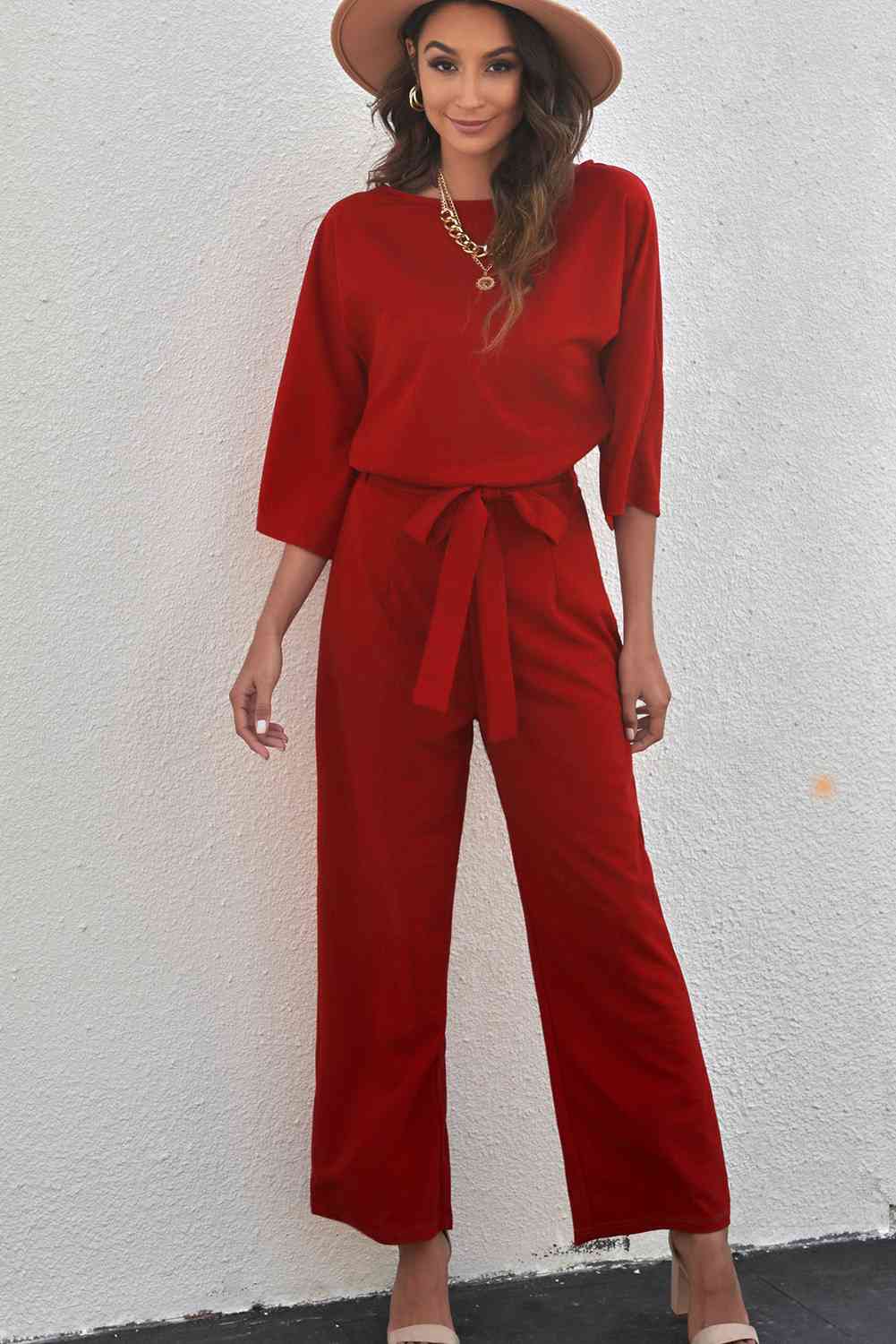 Stilla | Trekvart Ærme Jumpsuit