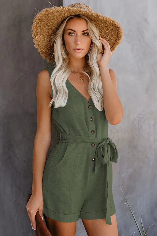 Stilla | Jumpsuit med Sløjfe foran
