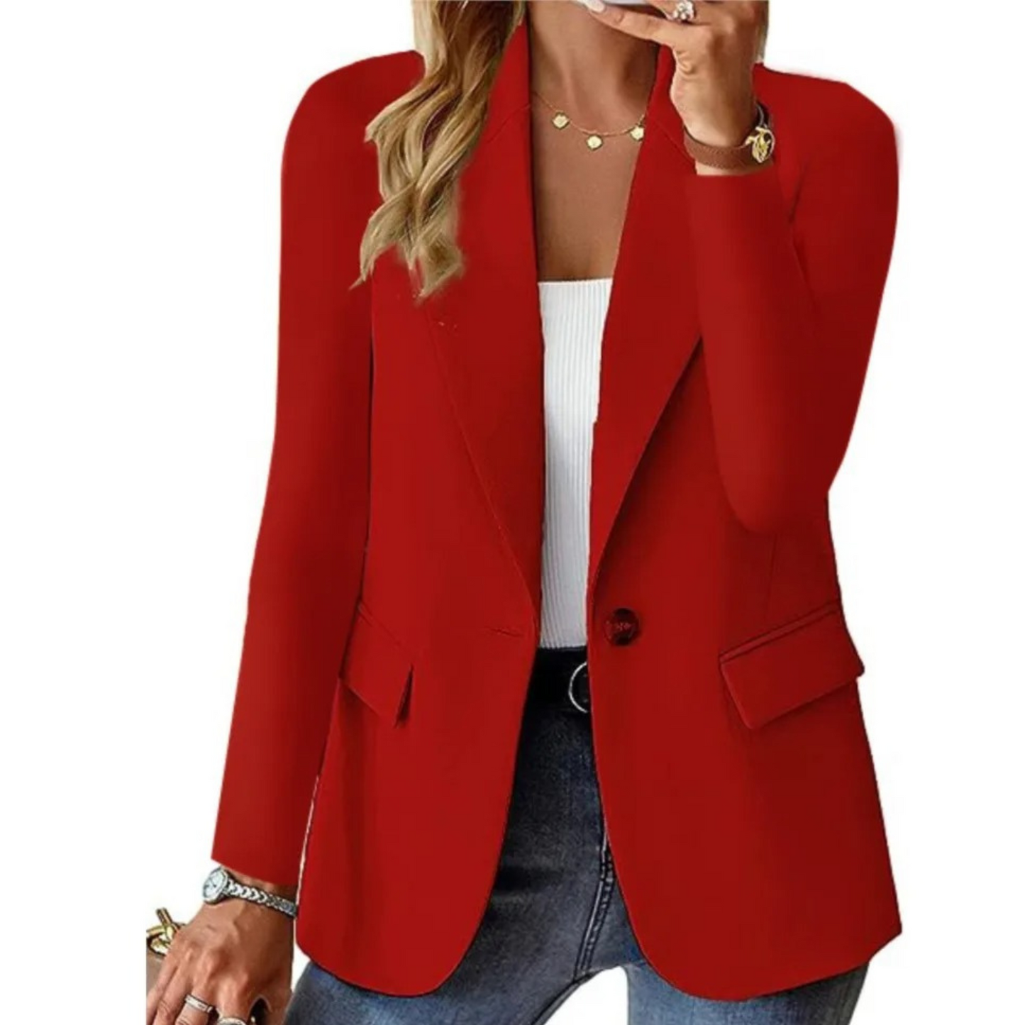 Stilla | Casual Blazer til Kvinder med Spændelukning og Slim-Fit Lomme