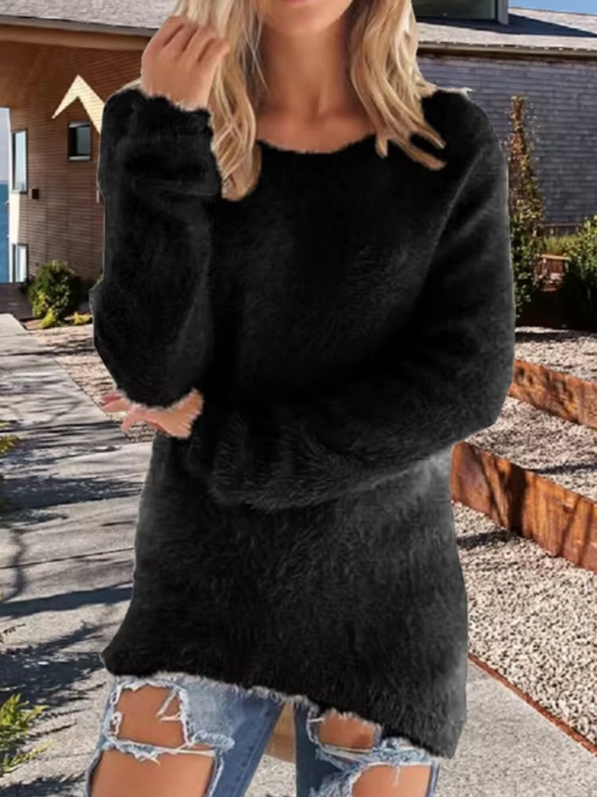 Stilla | Vintage Uldstrikket Trøje Elegant Varme til Kolde Dage