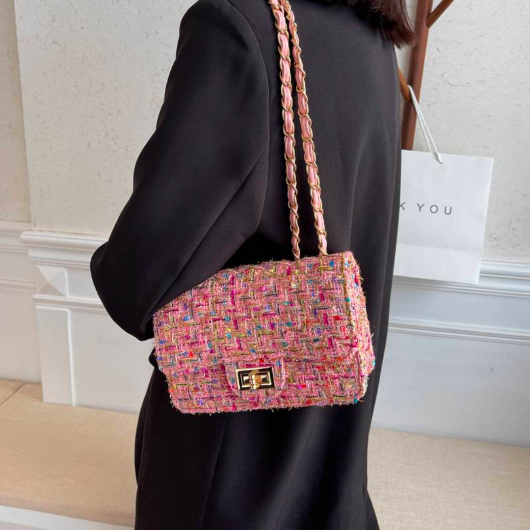 Stilla | Tweed-Skuldertaske