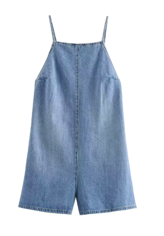 Stilla | Jumpsuit Af Denim Stropper