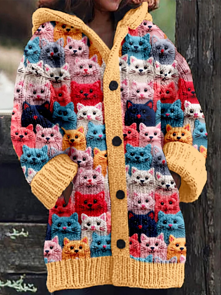 Stilla | Kattemønster Cardigan