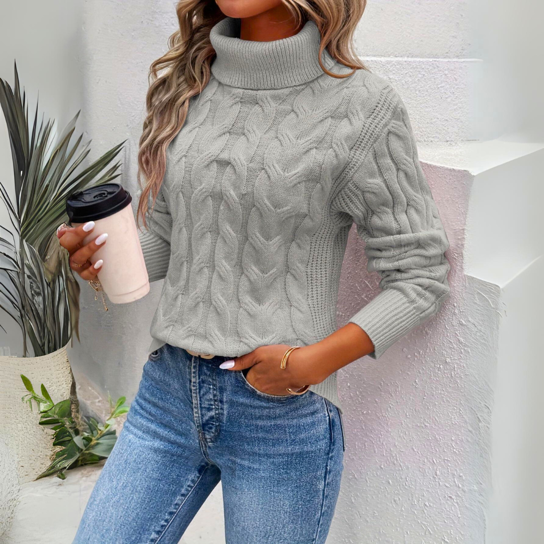 Stilla | Varmer Pullover med Rullekrave af Strik