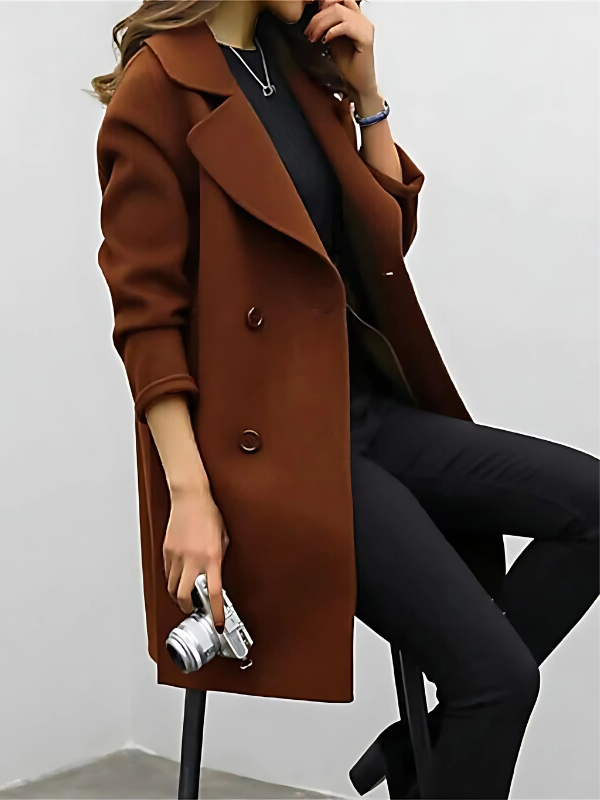 Stilla | Klassisk Lang Trenchcoat Til Damer