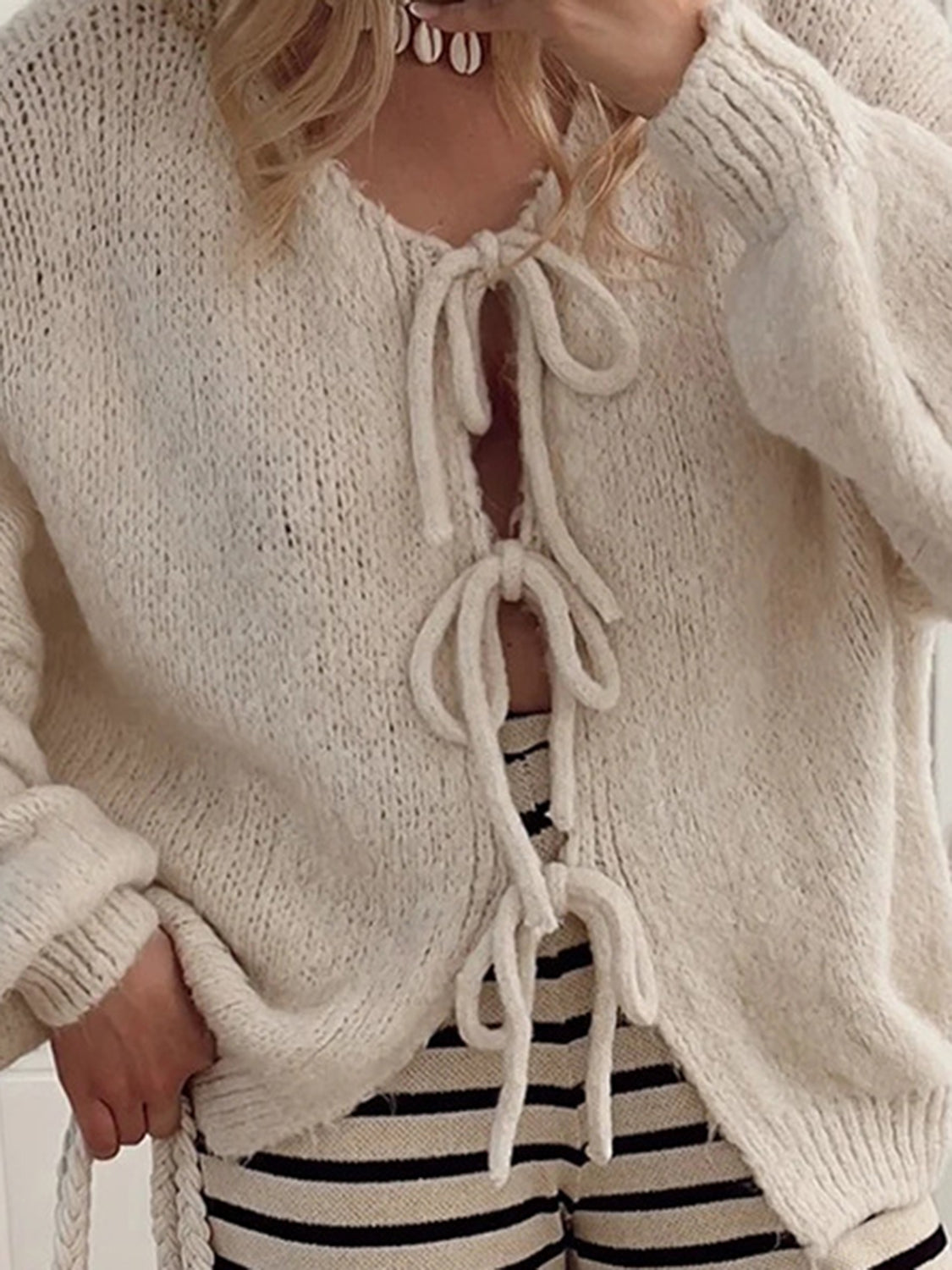 Stilla | Langærmet Dropped Shoulder Cardigan