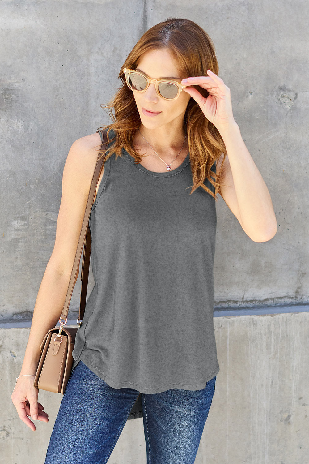 Stilla | Bae Full Size Rund Hals Tanktop