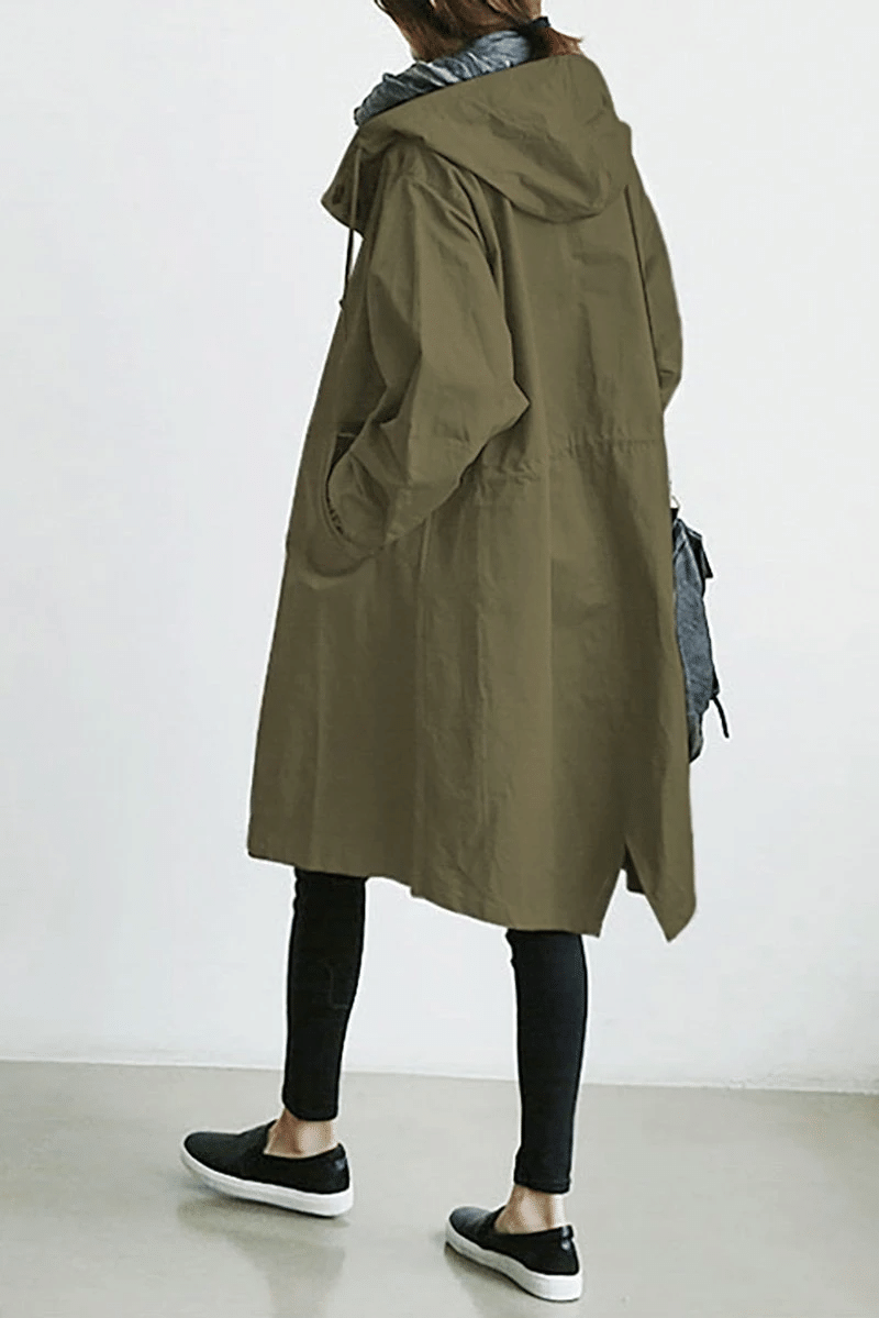 Stilla | the Wind Jacket Med Knapper Og Hætte.