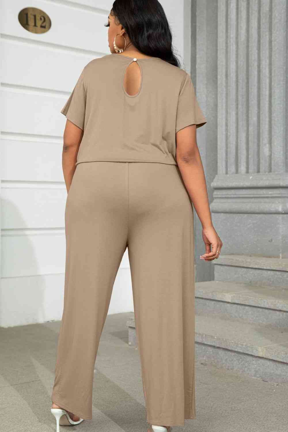 Stilla | Størrelse Drawstring Waist Kortærmet Jumpsuit