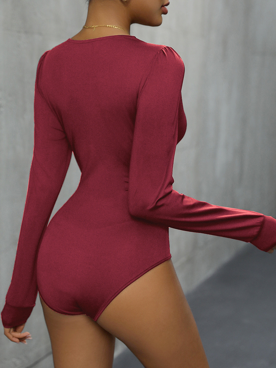 Stilla | Detaljeret Dyk Langærmet Bodysuit
