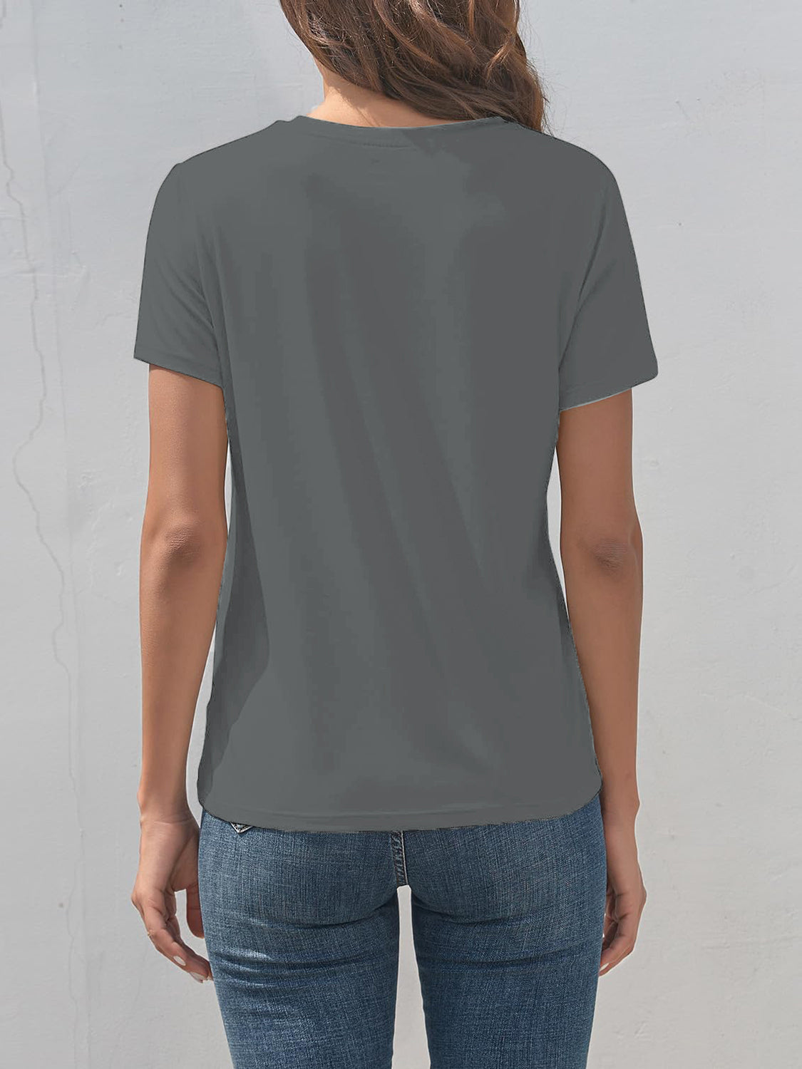 Stilla | Grafisk Rund Hals Korte Ærmer T-Shirt