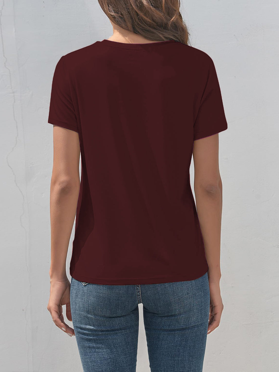 Stilla | Grafisk Rund Hals Korte Ærmer T-Shirt