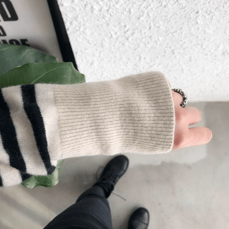 Stilla | Marinière i blød cashmere strik