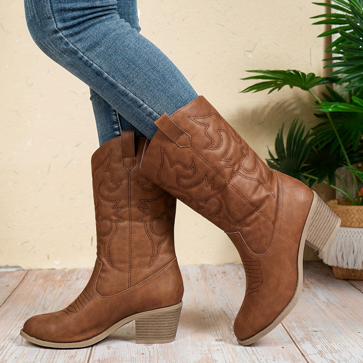 Stilla | Dame Cowboy Boots Med Hæl