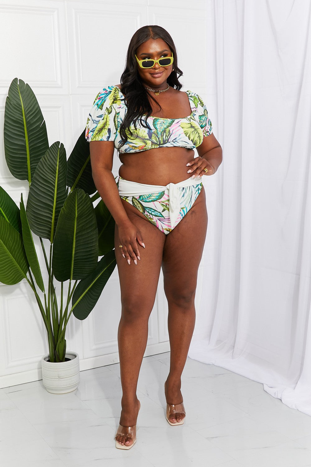 Stilla | West Swim Vacay Ready Puff Sleeve Bikini I Floral