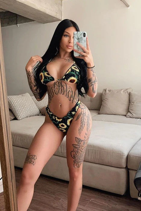 Stilla | Flowers Tropical Print Bikini