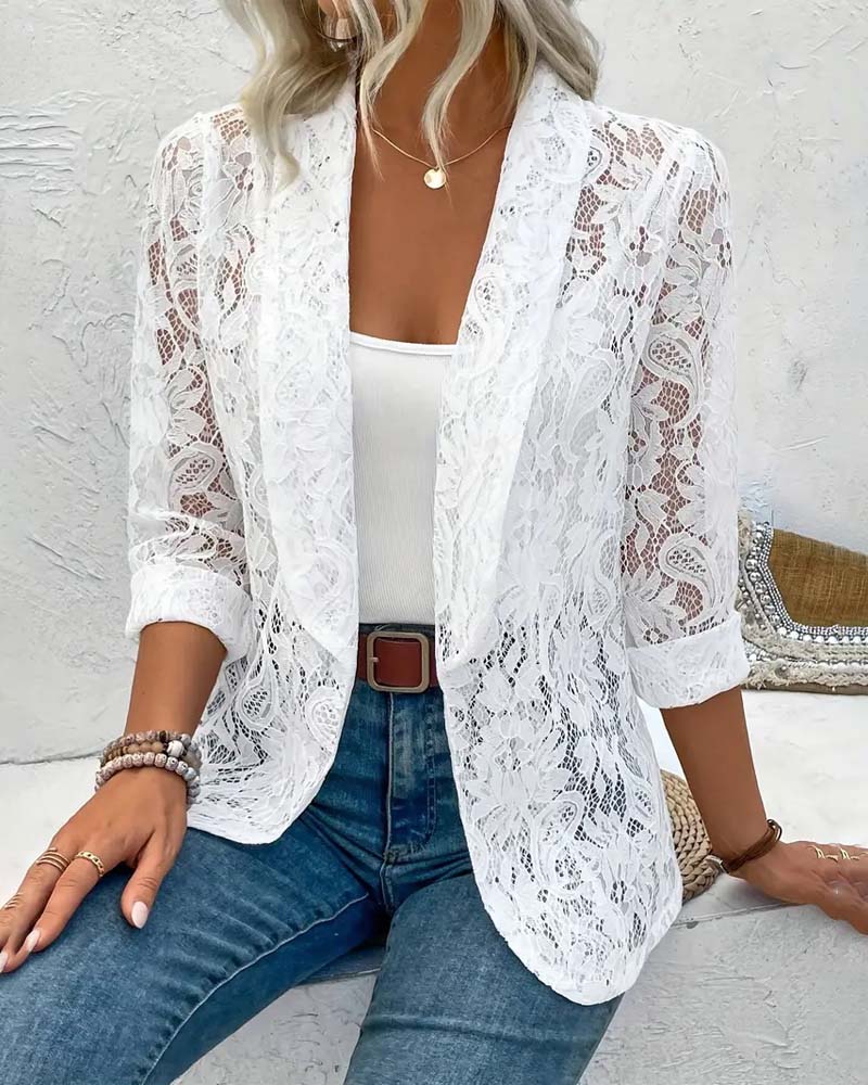Stilla | Blondeblazer med Reverskrave