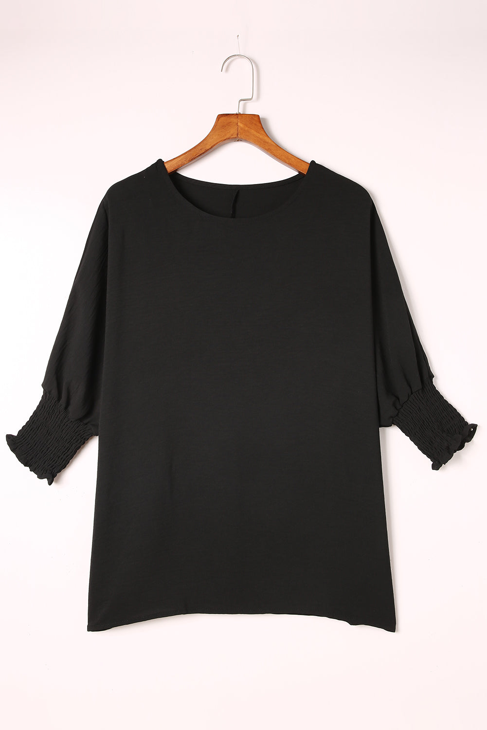 Stilla | Smocked Wrist Shift Blouse Top